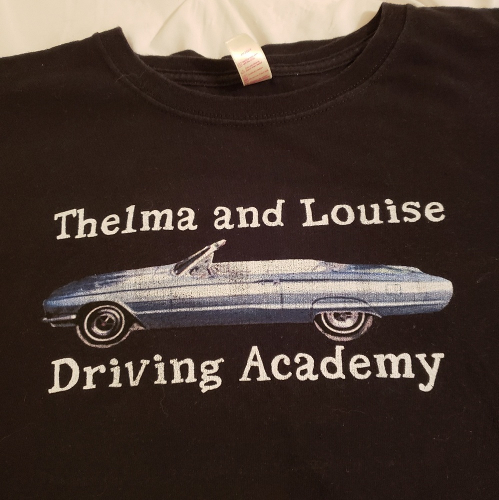 Thelma and Louise driving academy t-shirt